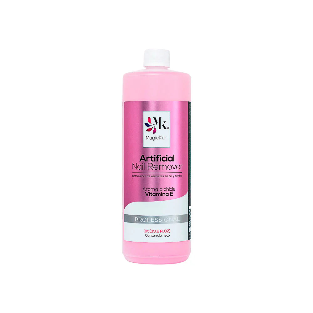 Removedor de Uñas Artificiales MagicKur Aroma Chicle con Vitamina E 1 Litro