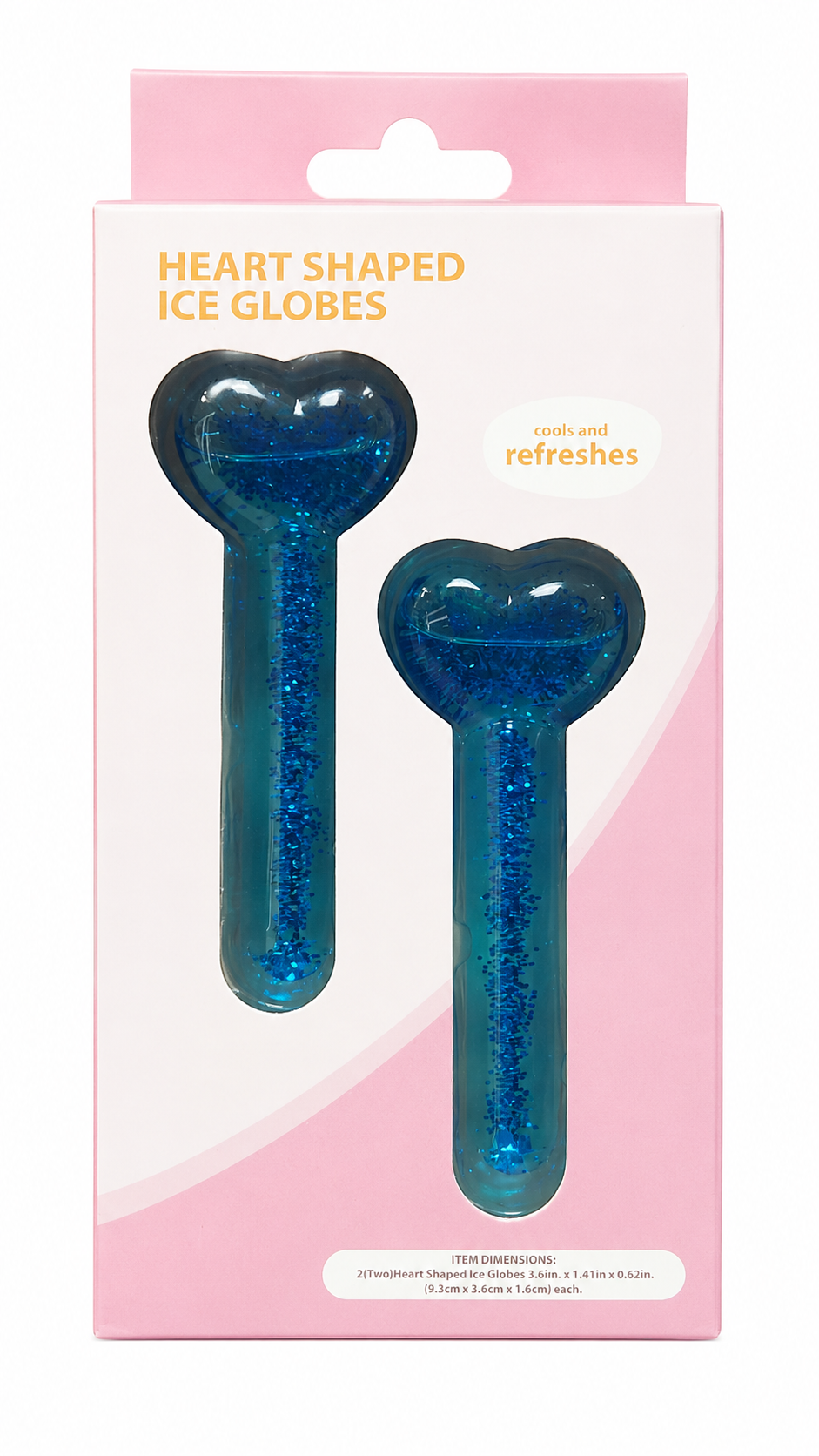 Heart Shaped Ice Globes – Masajeadores Faciales Fríos en Forma de Corazón