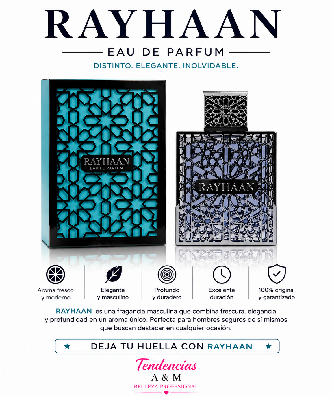 perfume hombre RAYHAAN 100ml