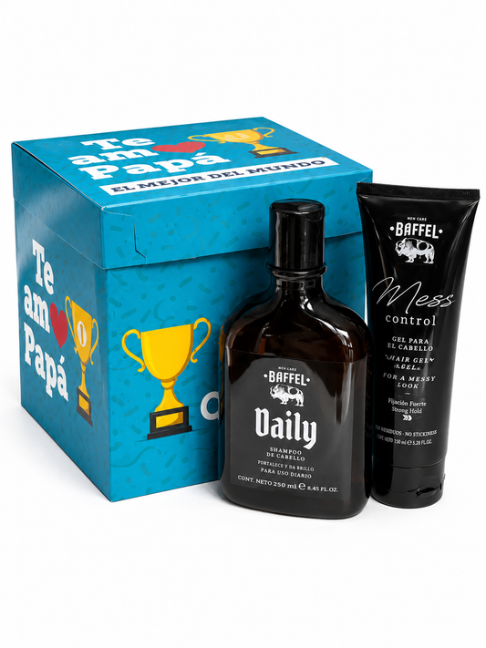 Set Día del Padre Buffel Daily Shampoo + Gel para el Cabello Mess Control