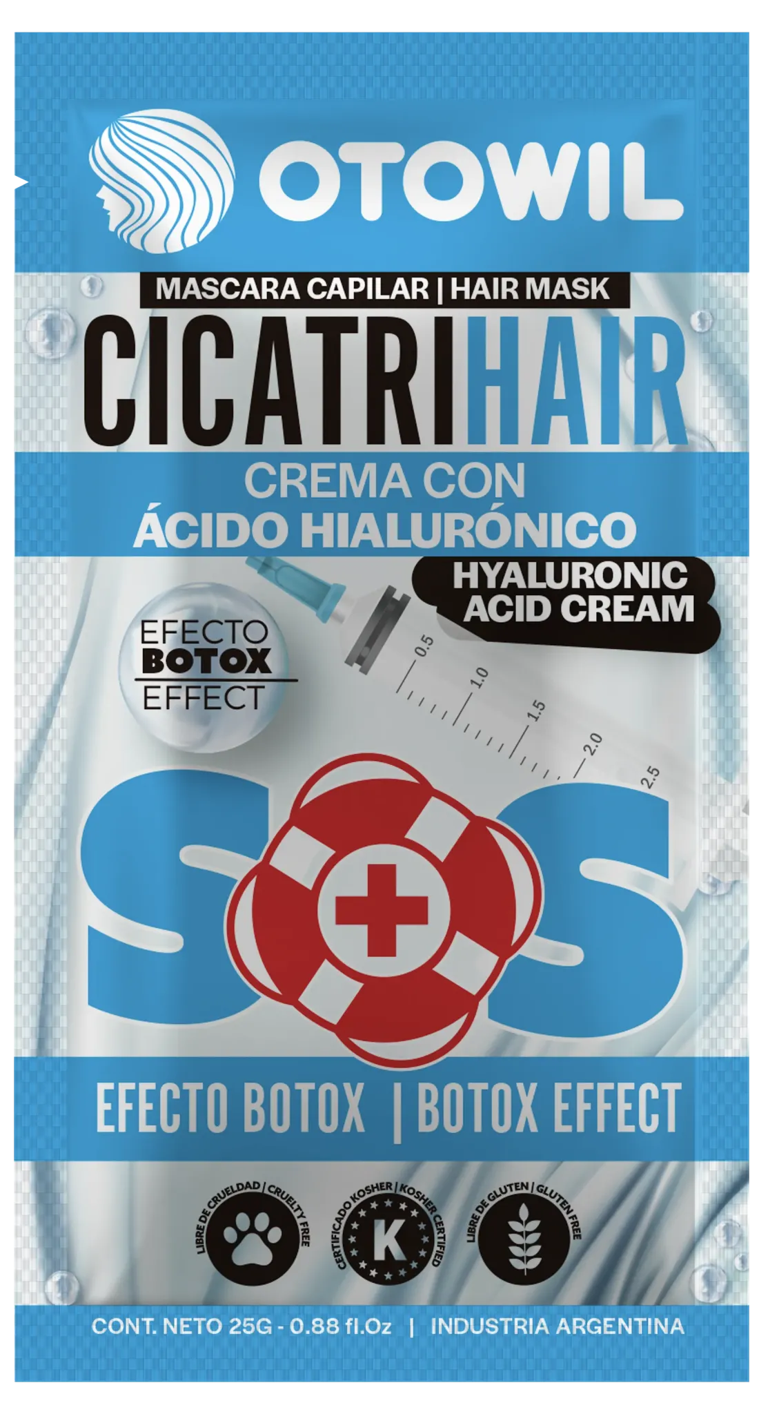 Cicatrihair - Keratina y acido Hialuronico | Sobre x 25 grs.