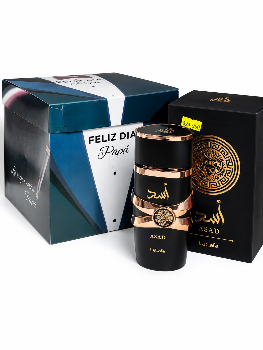 Perfume Lattafa Asad + Caja de Regalo Día del Padre