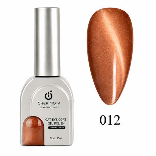 Cherimoya Cat Eye Gel Polish UV/LED 012 Satin Bronce