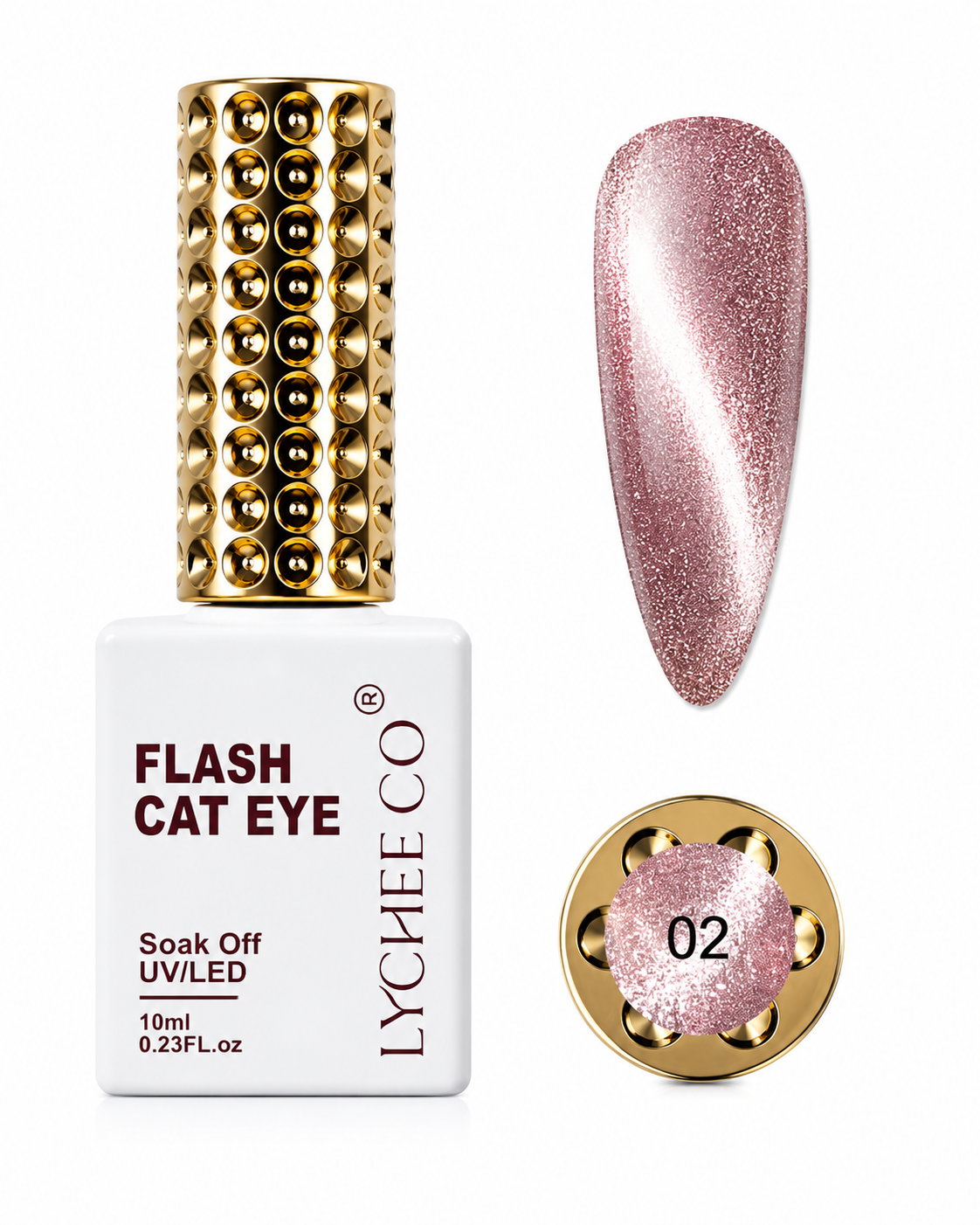 Flash Cat Eye LYCHEE CO Tono 02 – Esmalte Gel UV/LED 10 ml
