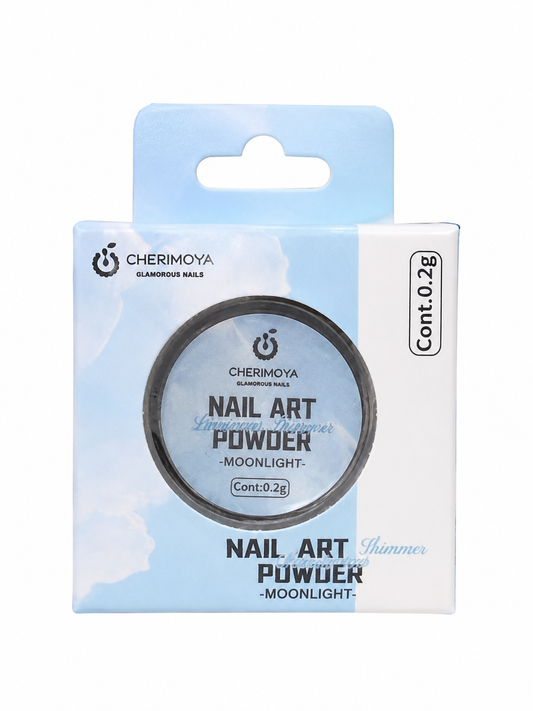Cherimoya Nail Art Powder Moonlight  – Polvo Efecto Aurora para Decoración de Uñas