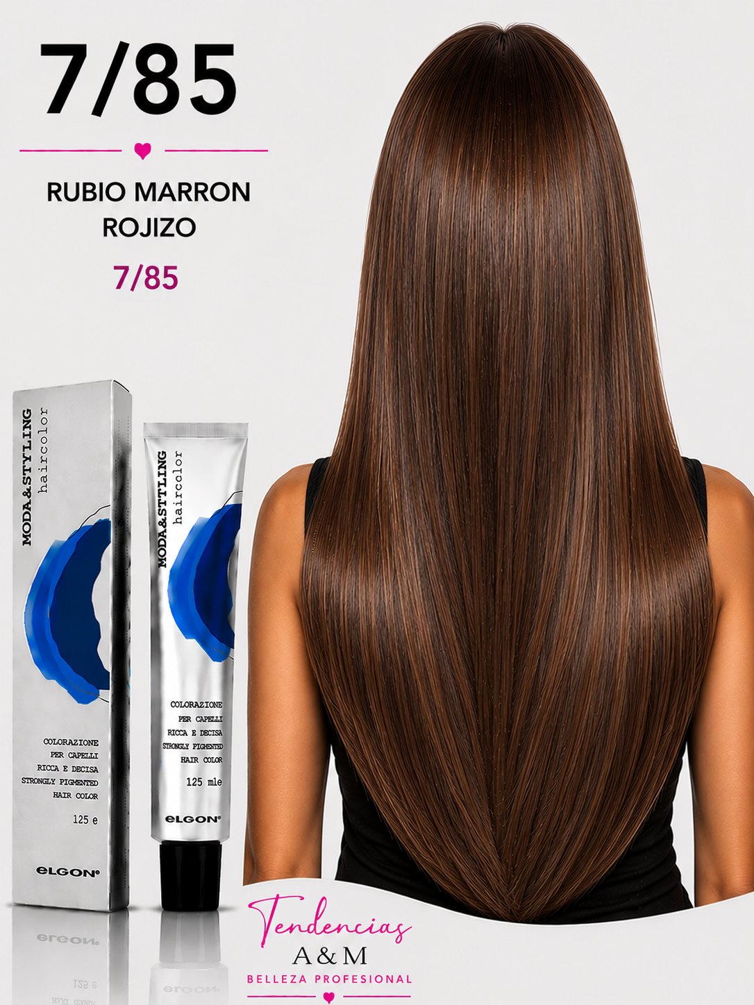 Elgon Moda & Styling 7/85 Rubio Marrón Rojizo
