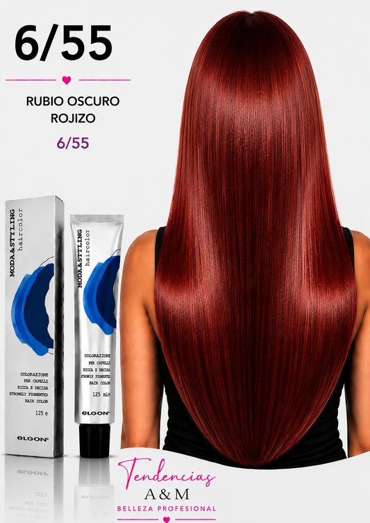Elgon Moda & Styling 6/55 Rubio Oscuro Rojizo