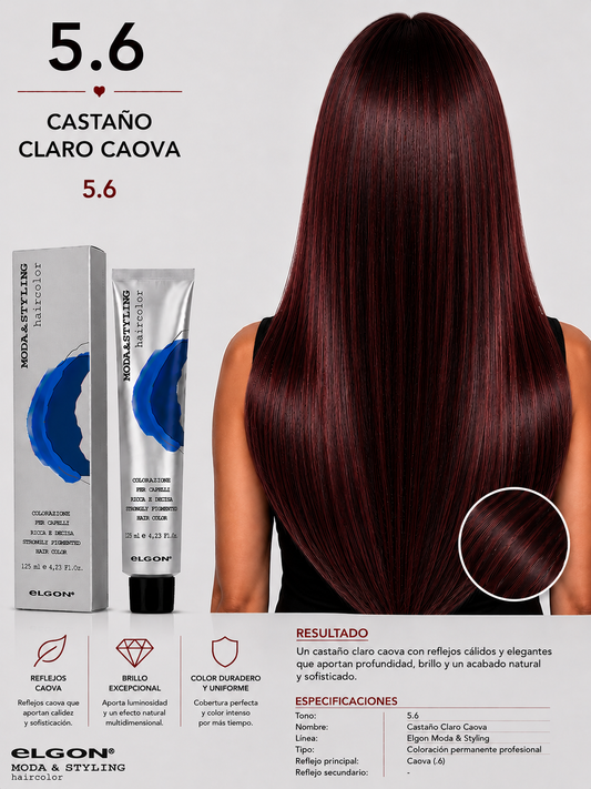 Elgon Moda & Styling 5.6 Castaño Claro Caoba