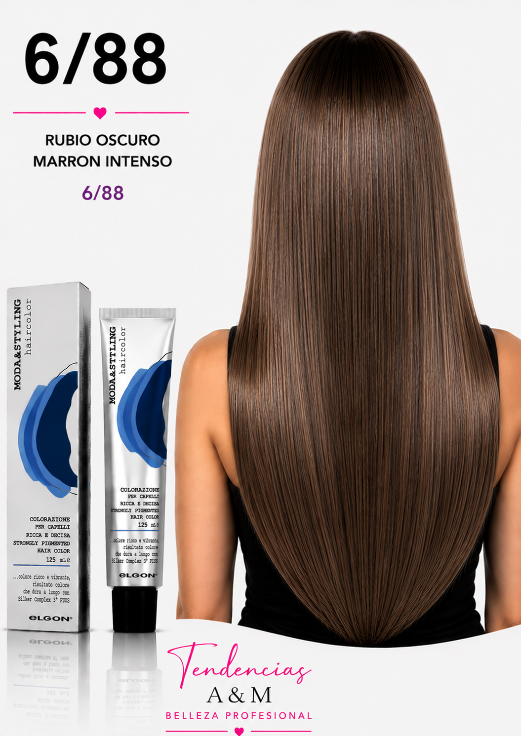 Elgon Moda & Styling 6/88 Rubio Oscuro Marrón Intenso