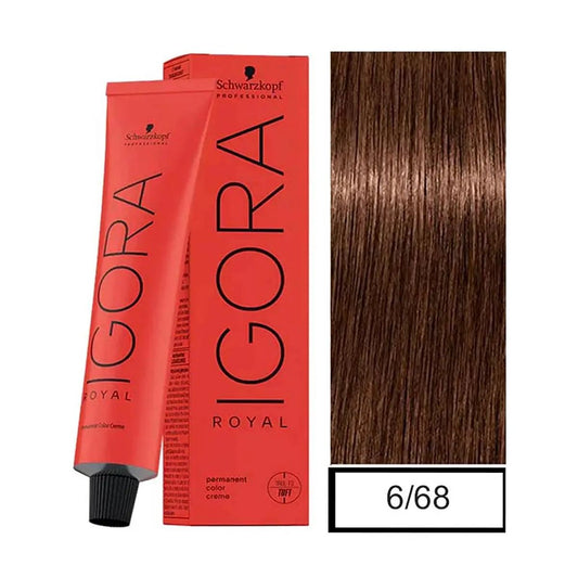 GORA ROYAL- Tintura Permanente 6-68 60ML+revelador