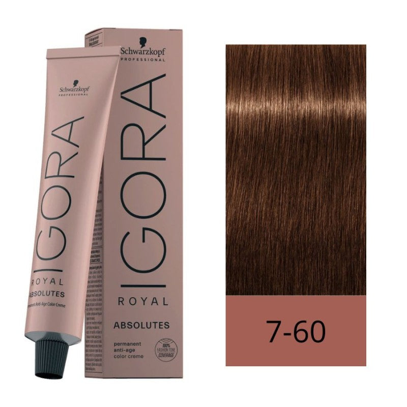 Igora Royal 7-60 Rubio Medio Chocolate Natural 60 ml
