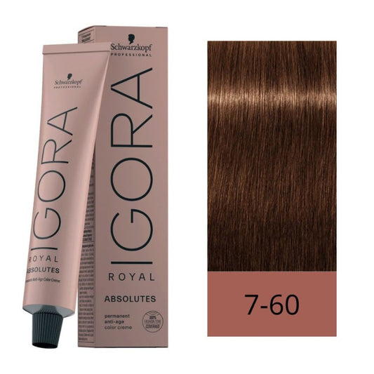 Igora Royal 7-60 Rubio Medio Chocolate Natural 60 ml
