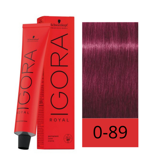 Igora Royal 0-89 Tono de Mezcla Rojo Violeta 60 ml