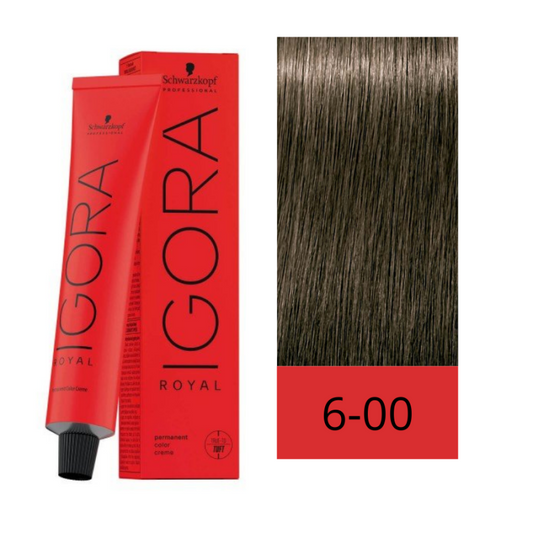 Tinte Igora Royal 6-00 Rubio Oscuro Natural Intenso 60 ml