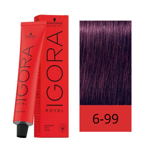 Tinte Igora Royal 6-99 Rubio Oscuro Violeta Intenso 60 ml