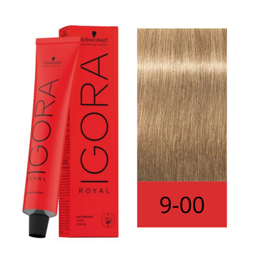 Tinte Igora Royal 9-00 Rubio Muy Claro Natural Intenso 60 ml